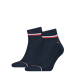 Men's Iconic Quarter Socks 2pack - Dark Navy