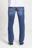 Hunter Straight Fit Stretch Jeans in Mid Wash