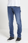 Maverick Slim Straight Stretch Jeans in Mid Wash