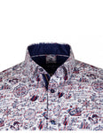 Compass Print Pure Cotton Shirt SL6717