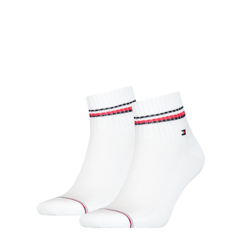 Men's Iconic Quarter Socks 2pack - White