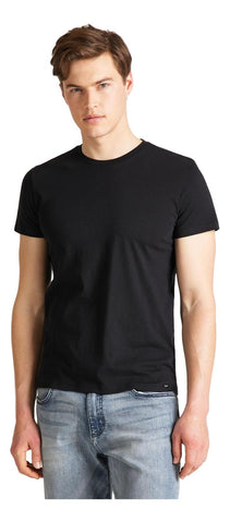 Lee Men's Twin Pack Crew T-Shirt Black