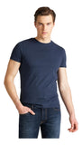 Lee Men's Twin Pack Crew T-Shirt Navy and Grey Pack