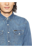 Lee Men's Western Denim Shirt Blue Stance Slim Fit